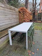 Grote witte design tuintafel (Kartell four table outdoor), Enlèvement, Utilisé, Rectangulaire, Métal
