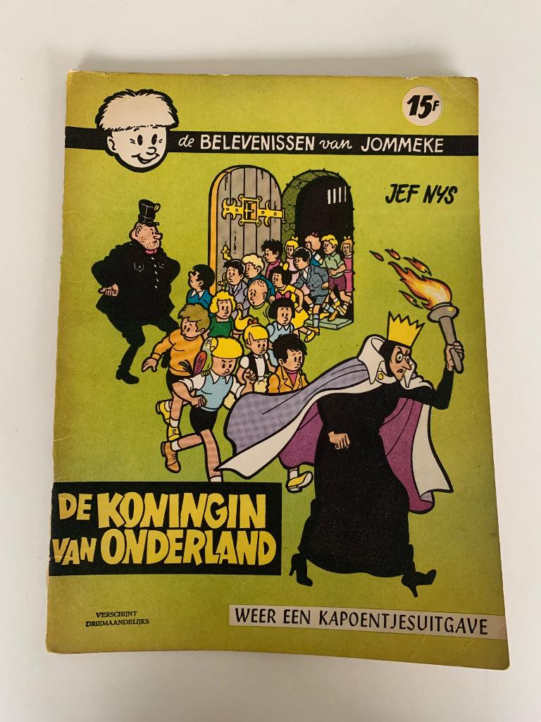 Jommeke nr. 3 (vroege uitgave)  De koningin van Onderland, Boeken, Eén stripboek, Ophalen of Verzenden, Gelezen