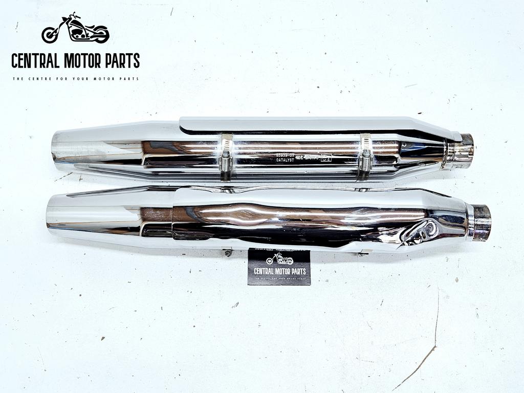Silencieux chromés Softail 2007-2017, Motos, Pièces | Harley-Davidson, Utilisé, Enlèvement ou Envoi
