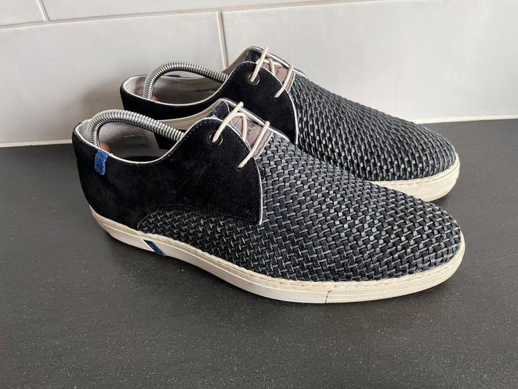 Floris van Bommel sneakers maat 9 / 43 premium, Vêtements | Hommes, Chaussures, Comme neuf, Baskets, Bleu, Enlèvement ou Envoi