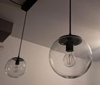 Hanglampen, glazen bol., Ophalen, Zo goed als nieuw, Glas, Minder dan 50 cm