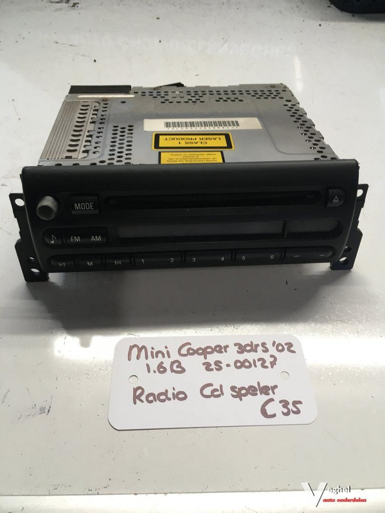 Mini Cooper 1.6 3drs 2002 2500127   Radio cd speler CD53 R50, Ophalen of Verzenden, -, -, -