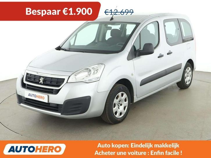 Peugeot Partner 1.2 PureTech Active (bj 2018), Auto's, Peugeot, Te koop, Partner, ABS, Airbags, Airconditioning, Android Auto