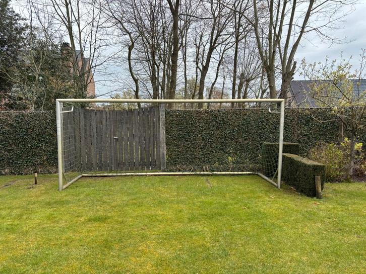 Aluminium voetbaldoel 5,15 x 2,10m – stevig en groot formaat, Sports & Fitness, Football, Utilisé, Autres types, Enlèvement