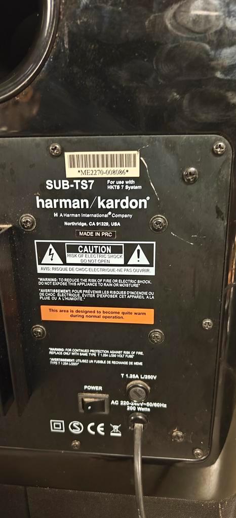 Harman kardon sub-TS7, Audio, Tv en Foto, Luidsprekerboxen, Ophalen