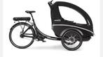 Winther kangaroo lite bakfiets zwart, Fietsen en Brommers, Fietsen | Bakfietsen, Gebruikt, 3 kinderen, Huif, Ophalen