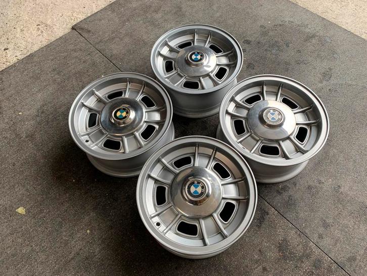 14 inch bmw oltimer set  ! 5 x 120, Autos : Pièces & Accessoires, Pneus & Jantes, Jante(s), 14 pouces, Enlèvement