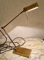 Vintage koperen bureaulamp uit de jaren 70, Enlèvement ou Envoi
