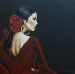 Peinture de danseuse de flamenco, Antiquités & Art, Envoi