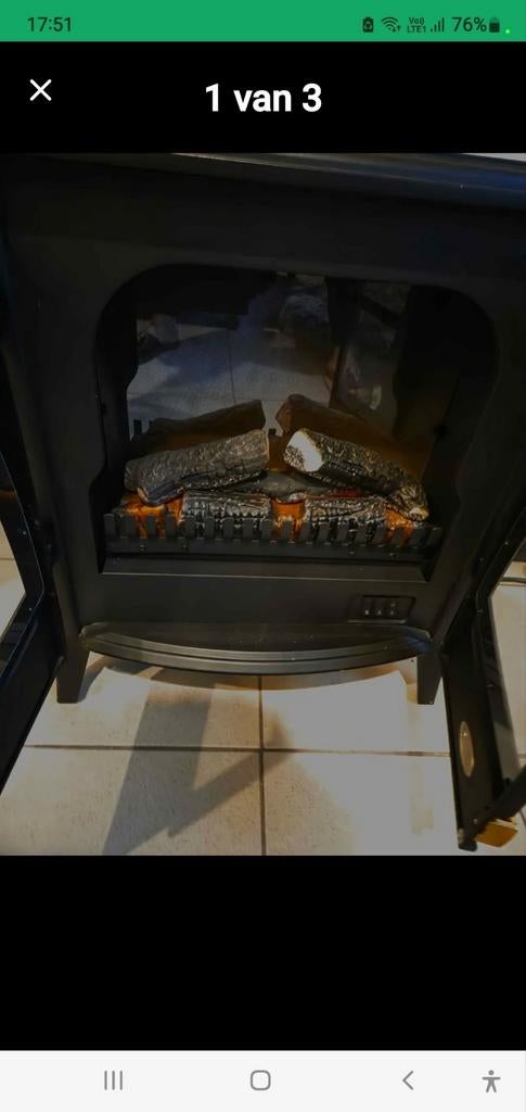 Vuur op elektrische. Zowel warmte als gewoon voor de sier, Ophalen of Verzenden