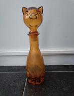 Vintage/retro amber fles, Ophalen, Glas