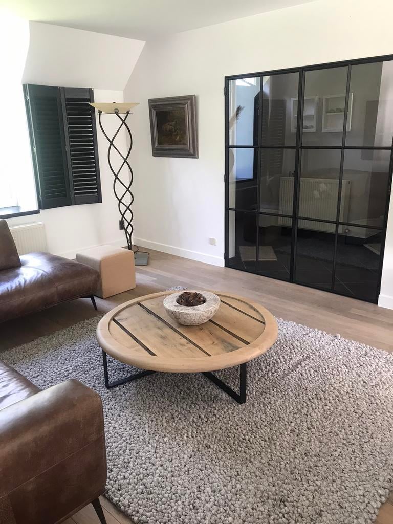 Salontafel 110/30 nieuw eik naturel gebeitst en ultra mat ve, Neuf, 100 à 150 cm, Moins de 50 cm, Enlèvement ou Envoi