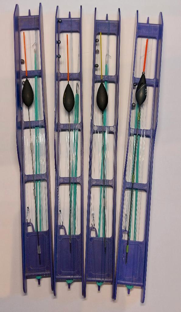 Hengelsport 4 zelfgemaakte vislijntjes set 86, Watersport en Boten, Hengelsport | Algemeen, Nieuw, Vaste hengel, Ophalen of Verzenden