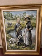 Prachtig origineel schilderij stijl impressionisme, Antiek en Kunst, Ophalen of Verzenden