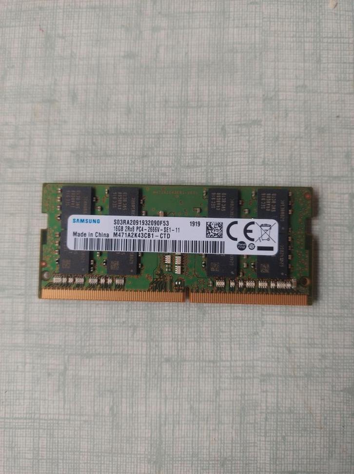 Samsung 16GB DDR4, Informatique & Logiciels, Mémoire RAM, Laptop, 16 GB, DDR4, Enlèvement