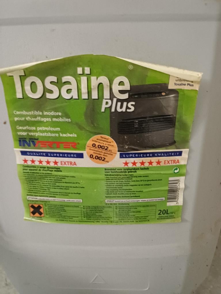 Tosaine pour poele pétrole 3 fois 20 lit., Enlèvement, Neuf