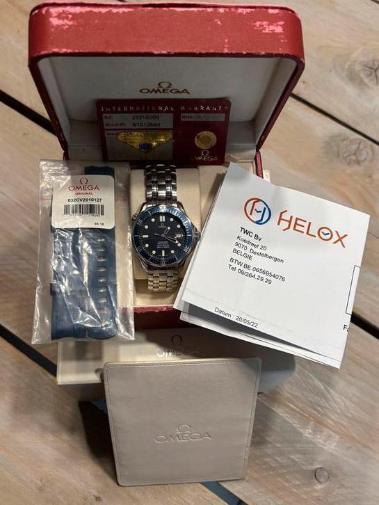 Full set omega seamaster 300 automatic 41mm, Handtassen en Accessoires, Overige Accessoires, Ophalen of Verzenden
