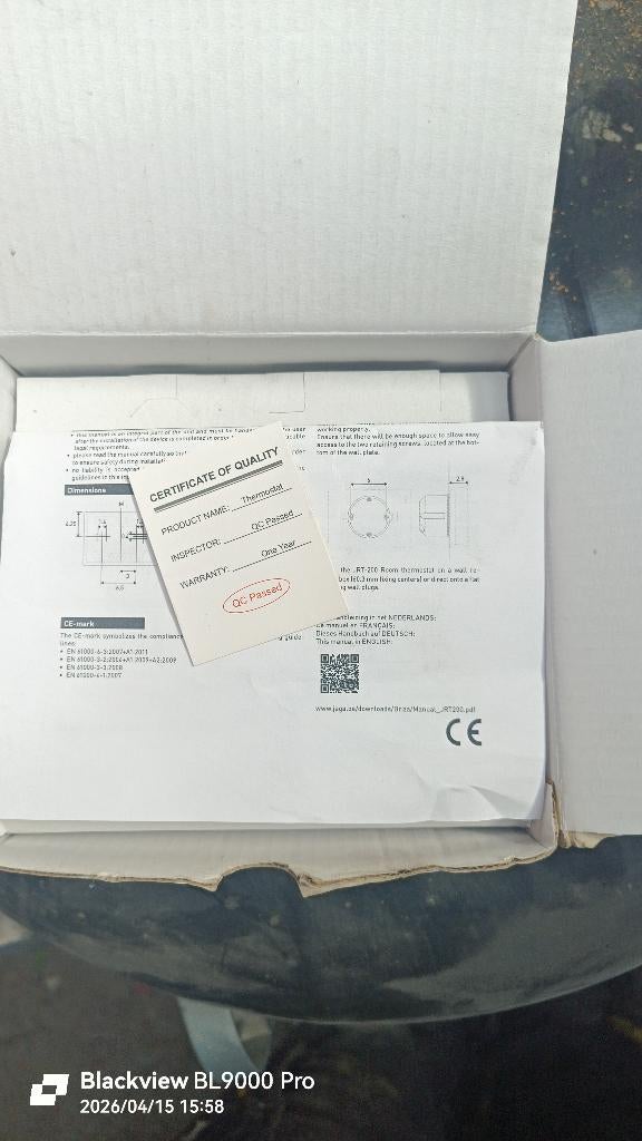 verwarming thermostaat, Doe-het-zelf en Bouw, Thermostaten, Ophalen, Nieuw