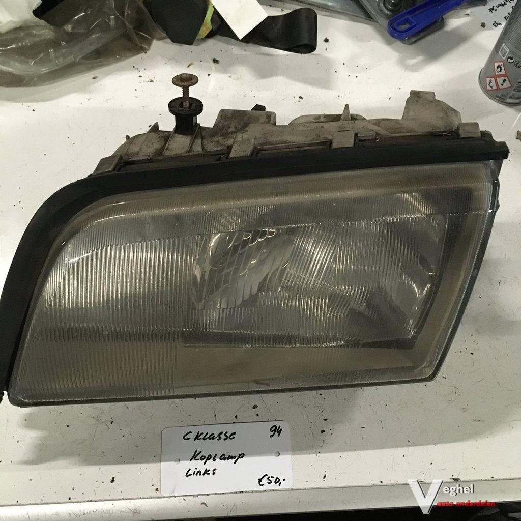 Mercedes C klasse 1994 Koplamp Linksvoor, Autos : Pièces & Accessoires, Éclairage, Utilisé, Enlèvement ou Envoi