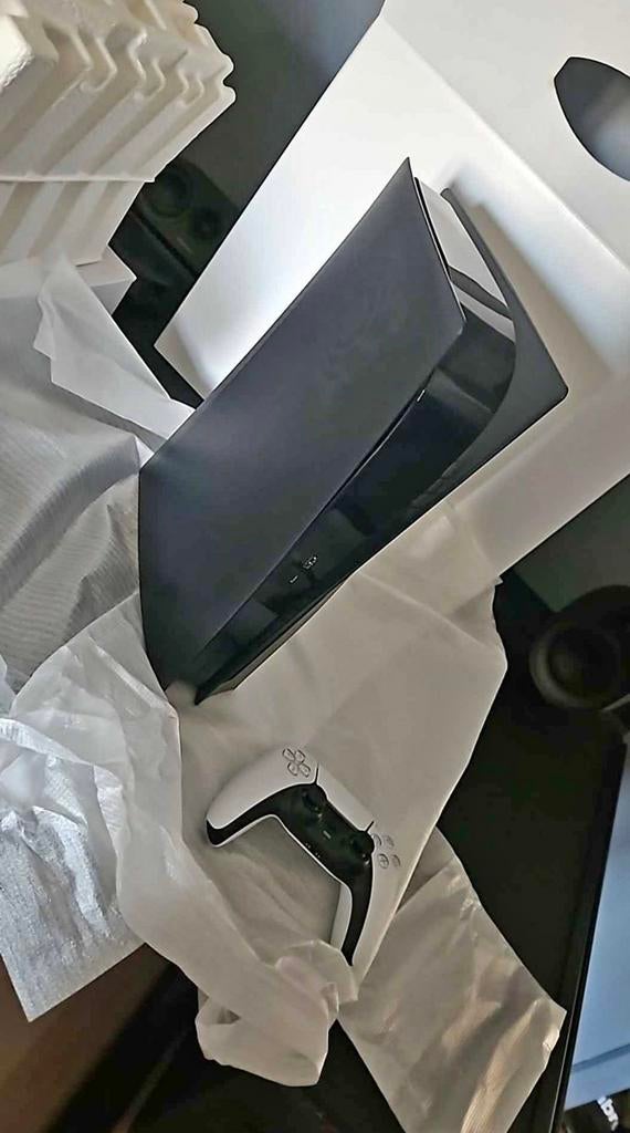 ps5 disc edition (black sideplate's) met controller en doos, Games en Spelcomputers, Spelcomputers | Sony PlayStation 5, Ophalen