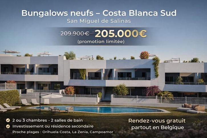 bungalow a vendre en espagne, Immo, Étranger, Espagne, Appartement, Village