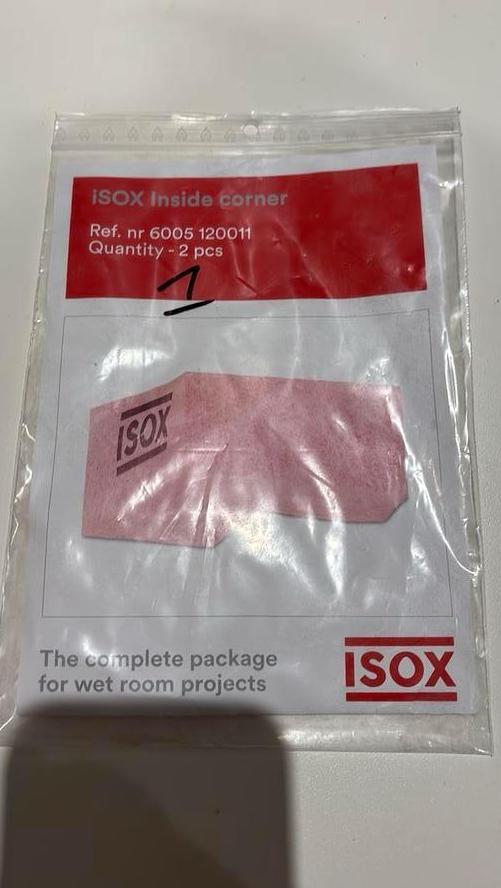 Isox binnenhoek waterdichte kerdi doek voor muur, Doe-het-zelf en Bouw, Tegels, Nieuw, Ophalen