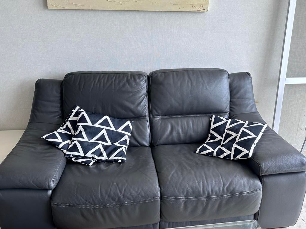 Lederen zetel, Ophalen, Zo goed als nieuw