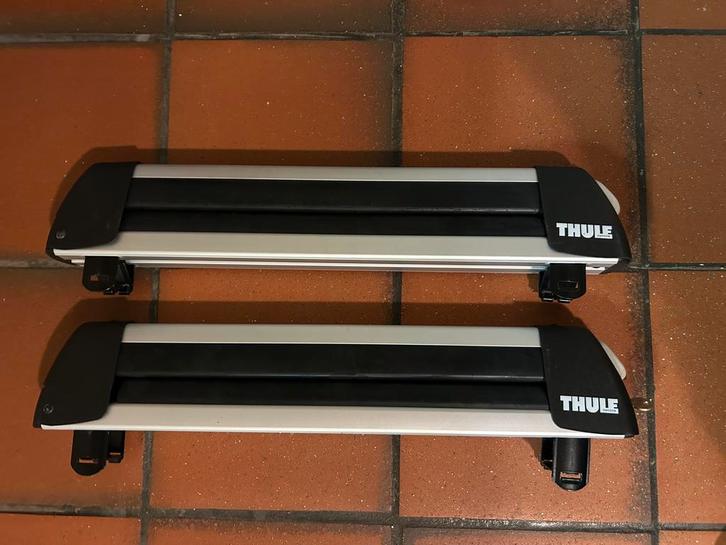 Thule Deluxe 726 skidragers voor Squarebar, Auto diversen, Dakdragers, Zo goed als nieuw, Ophalen