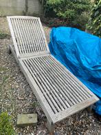 Ligbed teak, Tuin en Terras, Ophalen, Zo goed als nieuw