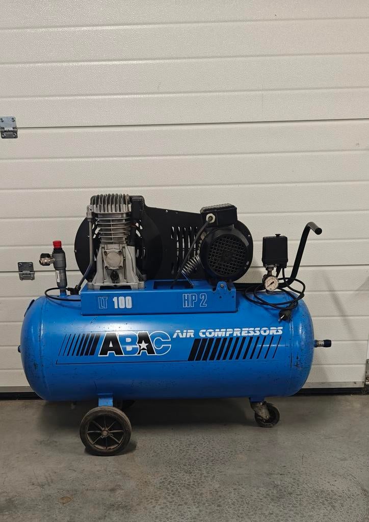 ABAC 100l compressor, Ophalen, Gebruikt, 200 tot 400 liter/min, Mobiel