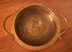 Plat ancien en laiton avec anses – patine vintage, Antiquités & Art, Enlèvement