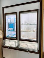 Witte etalagekast, Huis en Inrichting, Ophalen, Gebruikt