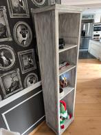 Colonne étagère bois blanchi gain place style campagne, Ophalen