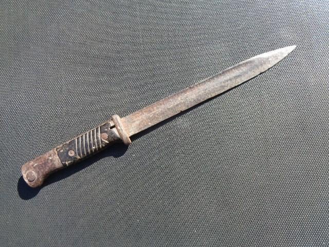 Zoldervondst uit privaat , K98 bajonet WO2, Collections, Enlèvement ou Envoi, Armée de terre, Couteau ou Poignard