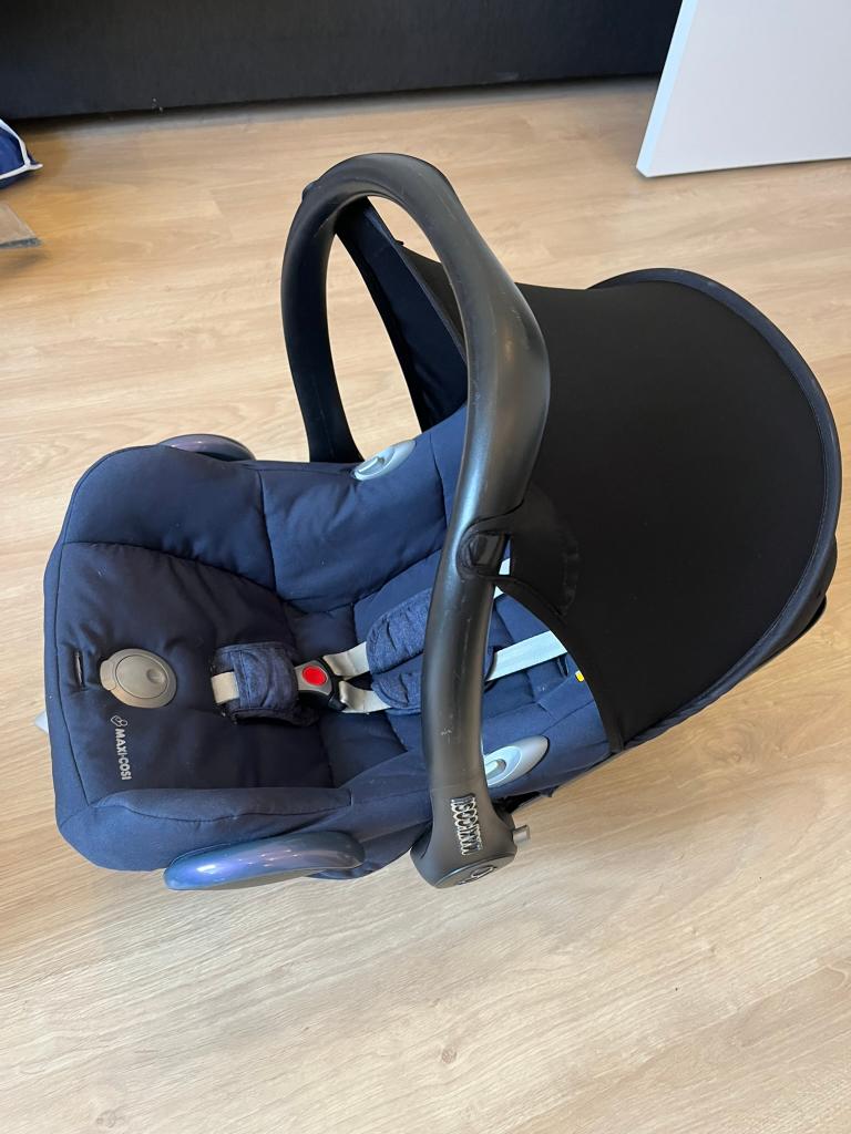 Maxi-cosi Cabriofix Autostoel baby + Easyfix base, Ophalen, Autogordel of Isofix, Gebruikt, 0 t/m 13 kg