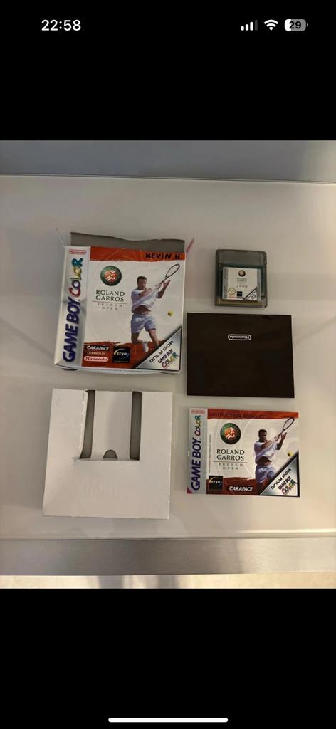 Roland Garros Gameboy Color Game, Consoles de jeu & Jeux vidéo, Enlèvement ou Envoi, Utilisé, Sport