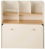 Bureau bibliothèque enfant combiné écru à roulettes, Enlèvement, Comme neuf, Autres types