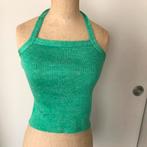 Vintage groen tricot haltertop, Ophalen of Verzenden, Zo goed als nieuw, Groen, Maat 36 (S)