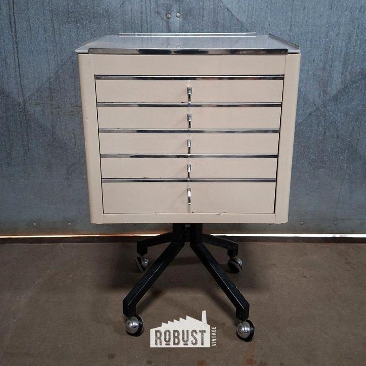 Armoire dentaire Baisch/armoire médicale/commode à roulettes, Maison & Meubles, Armoires | Commodes, Comme neuf, Moins de 100 cm