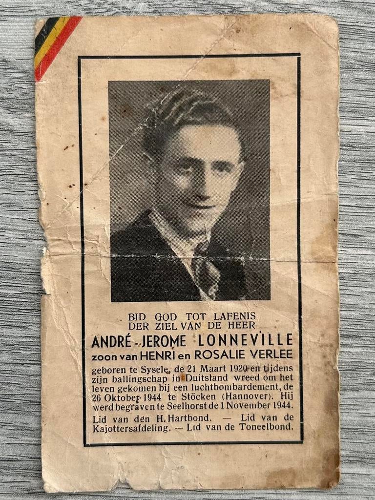 1944 : luchtbombardement tijdens ballingschap te Hannover (D, Ophalen of Verzenden