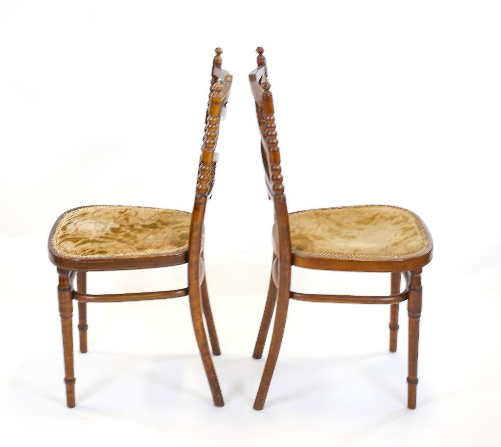 Een koppel antieke stoelen J&J Kohn, Wenen 1902, Antiek en Kunst, Ophalen