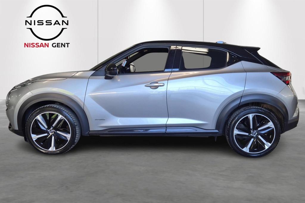 Nissan Juke 1.6 Hybrid 145 N-Design (automatique), Autos, Nissan, Argent ou Gris, 750 kg, Entreprise, 109 g/km