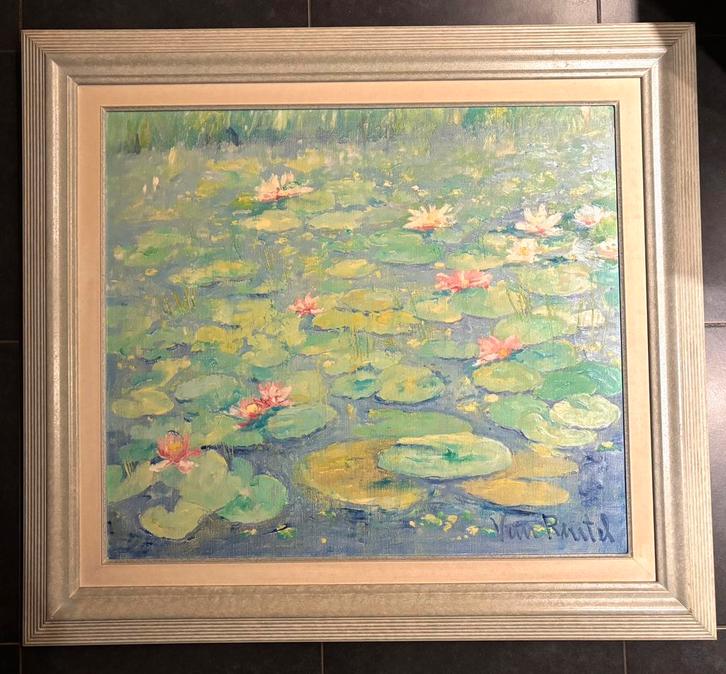 Van Rintel - waterlelies, Antiquités & Art, Art | Peinture | Classique, Enlèvement