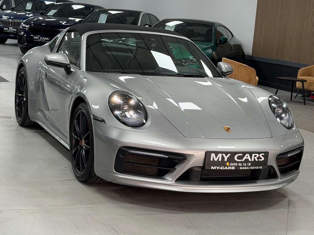 Porsche 911 Targa 4/S 450 Cv 3.0 Turbo Sport Design Gt Silve, Automaat, 4 zetels, Cabriolet, Leder