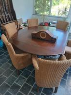 Ronde eettafel, Huis en Inrichting, Tafels | Eettafels, Ophalen, Gebruikt, Rond, Kersenhout