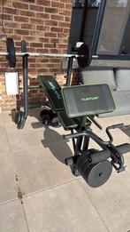 Bench press + 60 kg aan gewicht, Enlèvement, Comme neuf