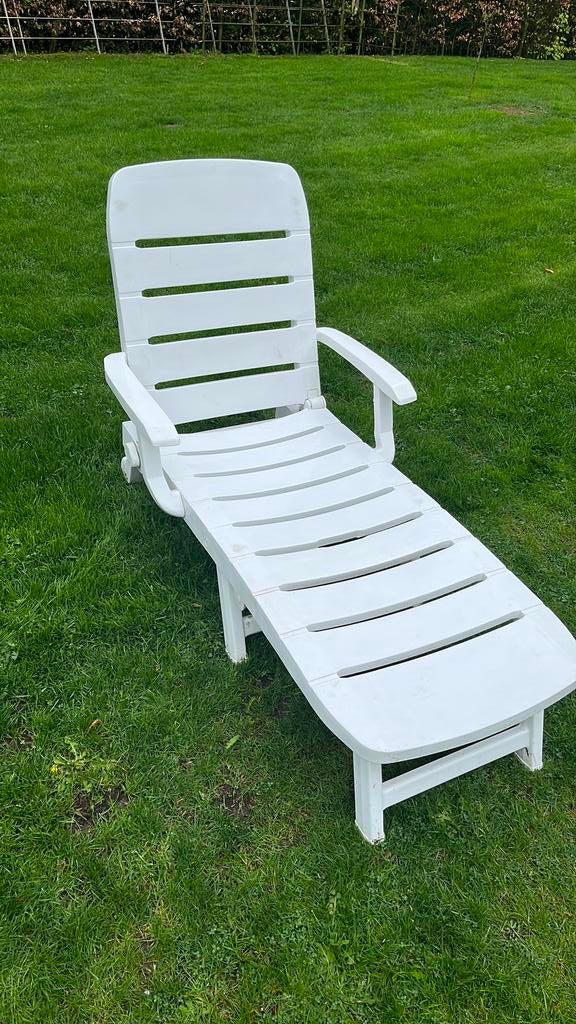 Witte tuinstoel, Enlèvement, Utilisé, Plastique