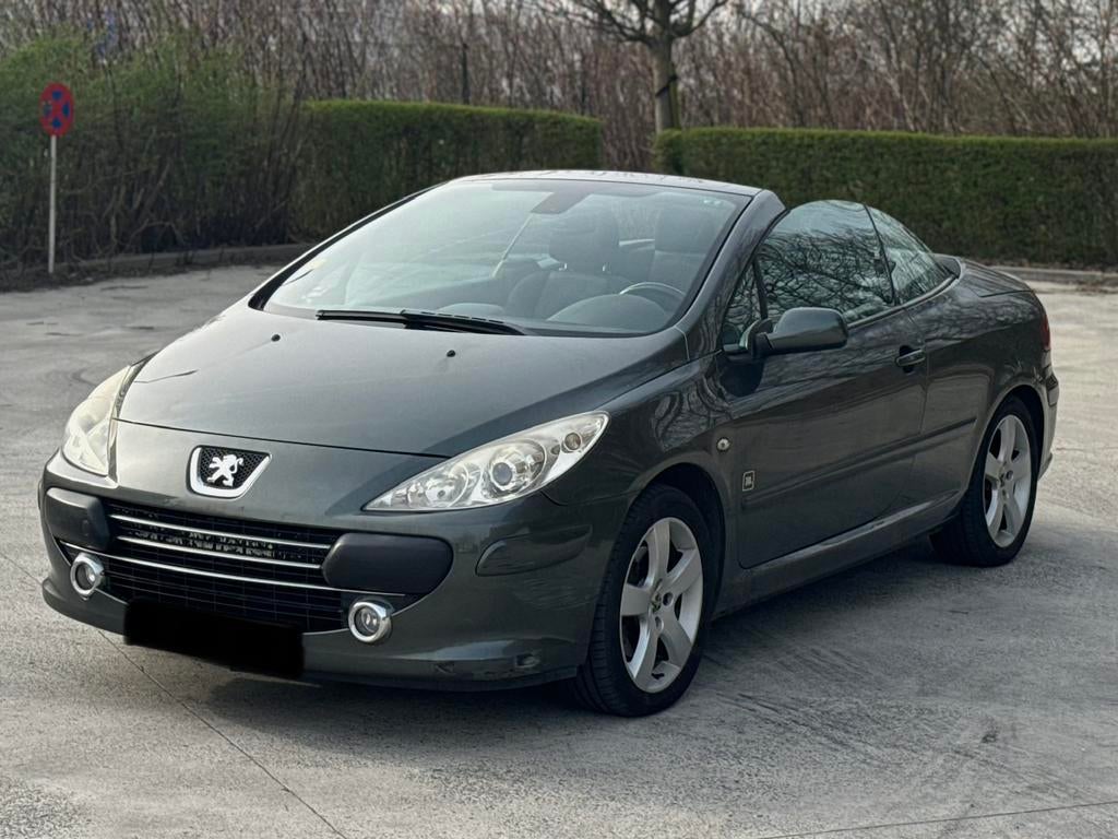 Peugeot 307cc cabriolet 2.0 diesel, Stof, Zwart, Parkeersensor, Cabriolet