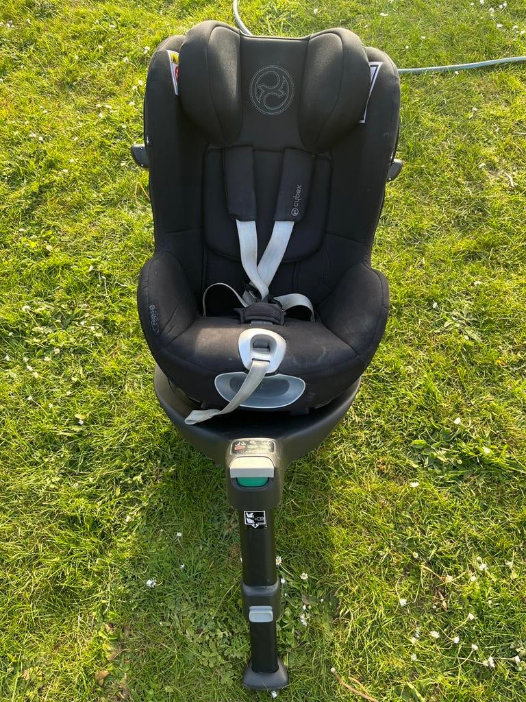 Cybex platinium autostoel Sirona T i-Size black met basis, Kinderen en Baby's, Gebruikt, 0 t/m 18 kg, Isofix, Slaapstand
