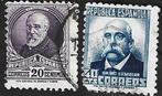 2 Postzegels Spanje 1932 Bekende personen, Timbres & Monnaies, Timbres | Europe | Espagne, Enlèvement ou Envoi, Affranchi